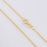 Wheat Chain Set + Cross Pendant / 1.75 g / 18 in Yellow Gold 18K