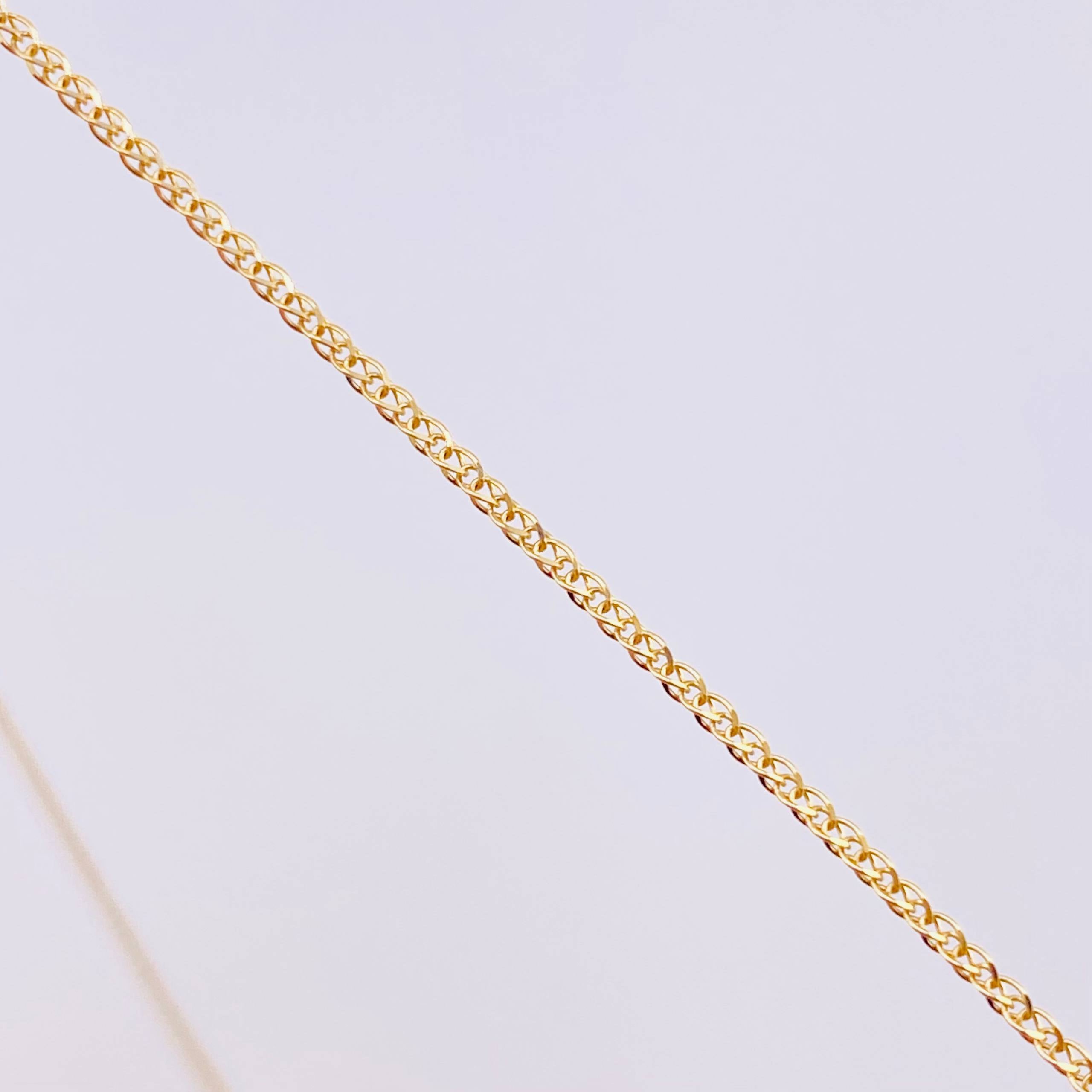 Wheat Chain Set + Cross Pendant / 1.75 g / 18 in Yellow Gold 18K