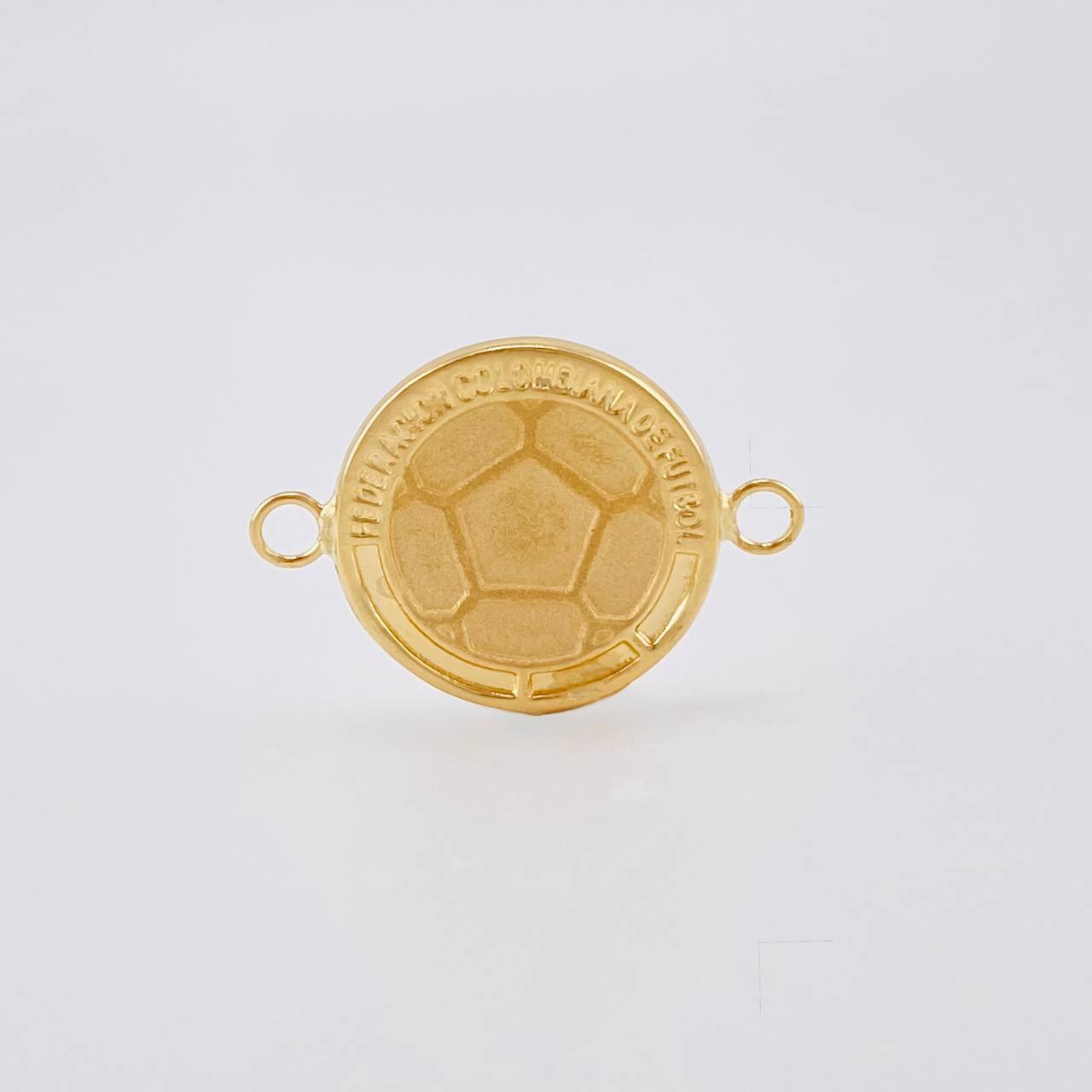 Herraje Escudo Colombia Mate 0.95 g / 3/4 in Oro Amarillo 18K