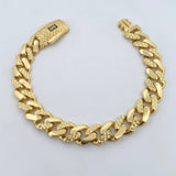 Cuban Links Bracelet Infinite 19.15gr / 20.6cm / 11mm Diamond Cut Yellow Gold +2 18K $