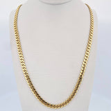 Cuban Links infinite 19.65gr / 61.4cm / 4.9mm White Zircons Yellow Gold +2 18K &