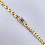 Cuban Links Infinity 18.4gr / 60.6cm / 4.6mm White Zircons Yellow Gold +2 18K $