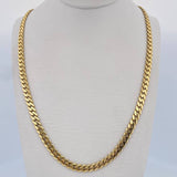Cuban Links Infinity 25.9gr / 61.8cm / 6.35mm White Zircons Yellow Gold +2 18K $