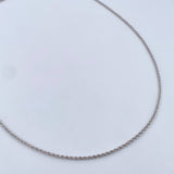 Rope Chain 1.75gr / 50.2cm / 1.6mm White Gold +3 18K $