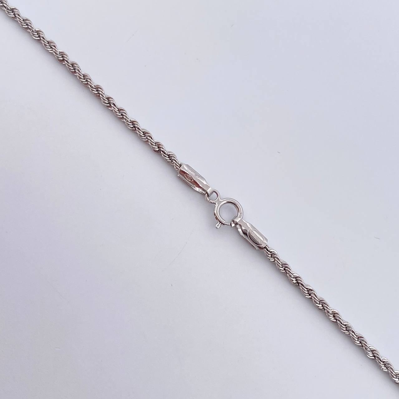 Rope Chain 1.6gr / 44.8cm / 1.6mm White Gold +3 18K &