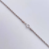 Rope Chain 1.75gr / 50cm / 1.6mm White Gold +3 18K &