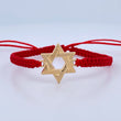Red Woven Bracelet Star of David 1.1gr / 18K Gold $
