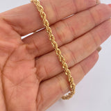 Rope Bracelet 4.15gr / 8.3in / +3 18K Gold $