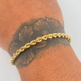 Rope Bracelet 4.15gr / 8.3in / +3 18K Gold $