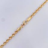 Rope Chain 7.2gr / 21.7in / +3 18K Gold $