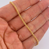 Rope Bracelet 1.35gr / 7.1in / +3 18K Gold $