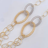 Cadena Aros 13.05gr / 61.5cm / +4Oro 18K $