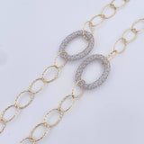 Cadena Aros 13.05gr / 61.5cm / +4Oro 18K $