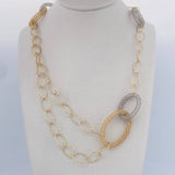 Cadena Aros 13.05gr / 61.5cm / +4Oro 18K $
