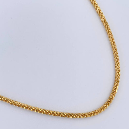 Cadena Franco 8.75gr / 45cm / +3Oro 18K $