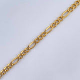 Figaro Bracelet 2.55gr / 8in / 18K Gold +1$