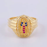 Anillo Virgen Guadalupe 4.55 g / T7 1/4 Oro Amarillo 18K