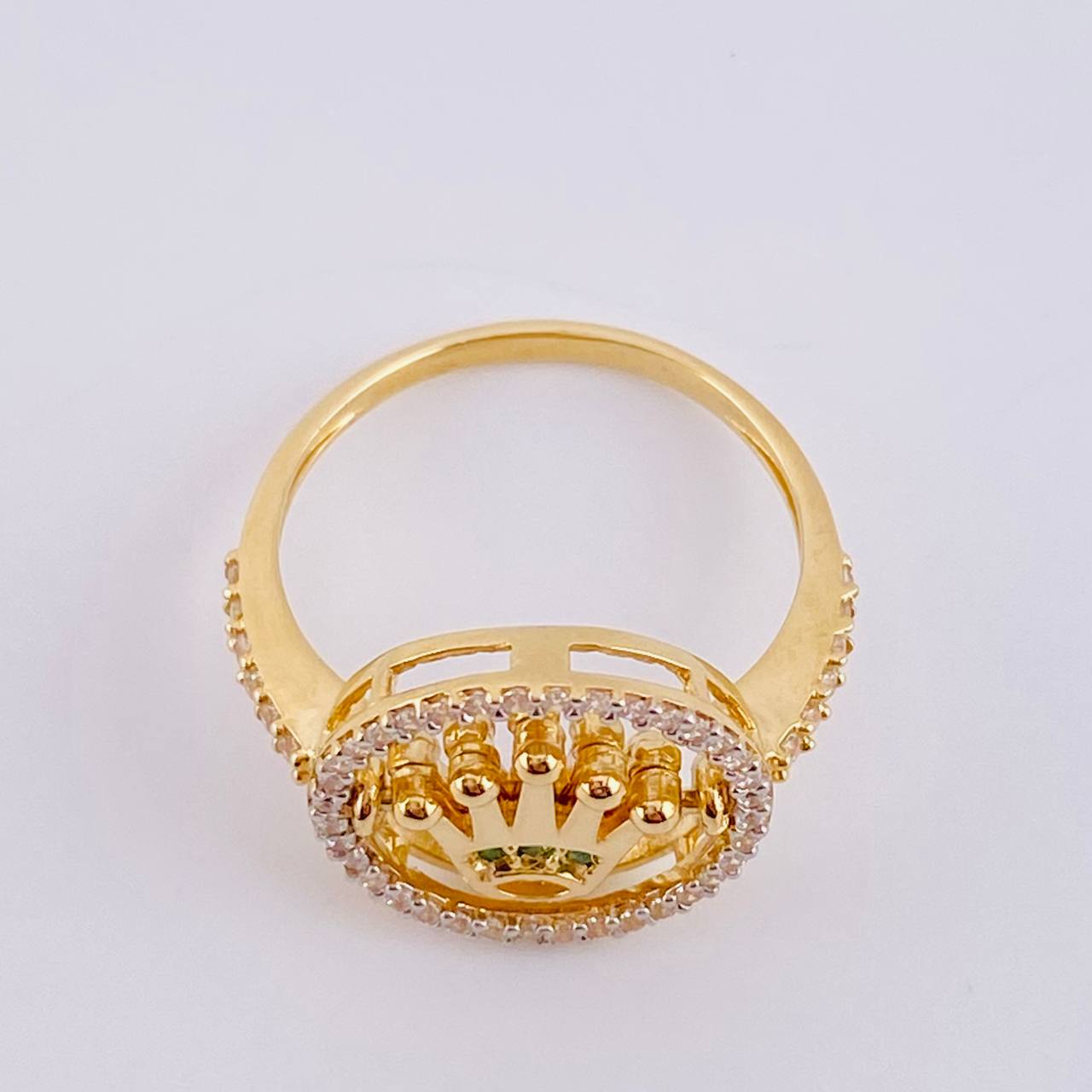 Anillo Corona Movil 4.2 g / T7 3/4 Oro Amarillo 18K