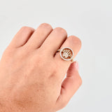 Anillo Corona Movil 4.2 g / T7 3/4 Oro Amarillo 18K