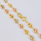 Cadena Gc 5.25 g / 17 3/4 in / 4 mm Tres Oros 18K