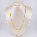 Cadena Gc 7.5 g / 23 3/4 in / 3.3 mm Oro Amarillo 18K