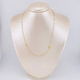 Cadena Denario Virgen Milagrosa 2.85 g / 17 3/4 in / 2,25 mm Tres Oros 18K