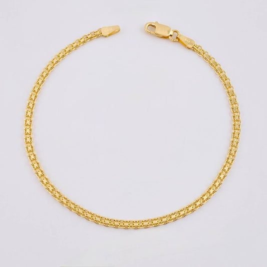 Pulso Chino 3.35 g / 7 1/2 in / 2,55 mm Oro Blanco 18K