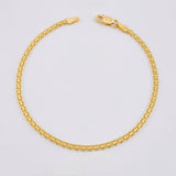 Pulso Chino 3.35 g / 7 3/4 in / 2,55 mm Oro Amarillo 18K