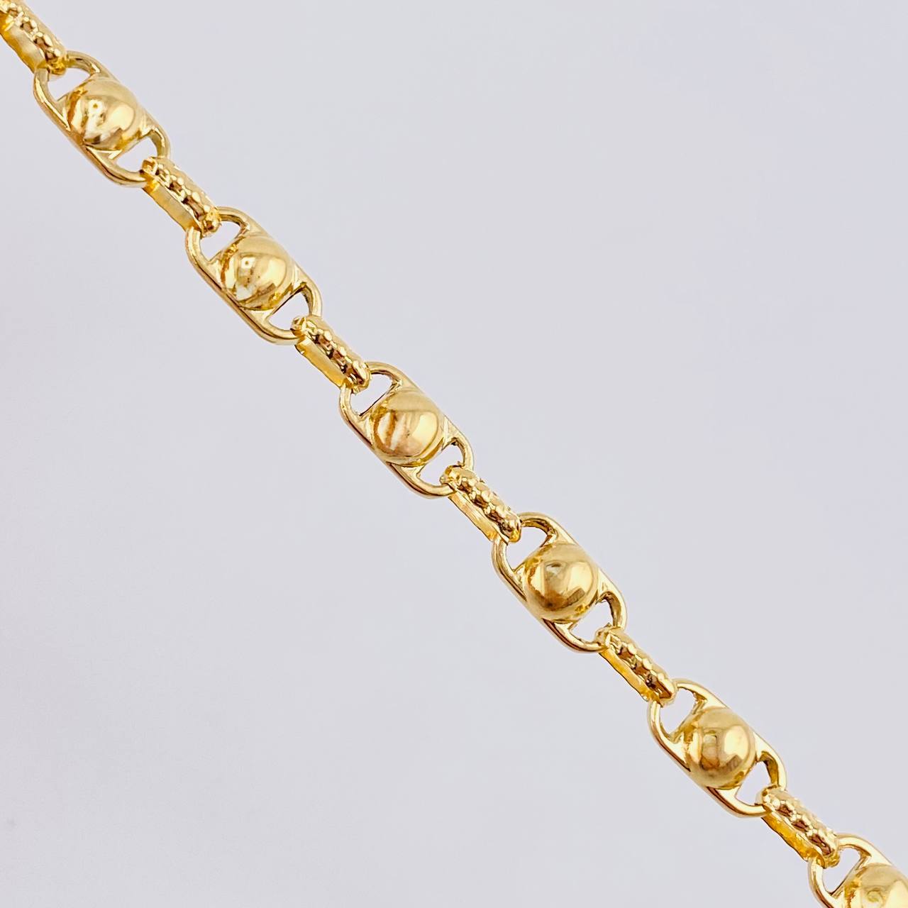Cadena Rustica Burbuja 14.3 g / 23 1/2 in / 4,7 mm Oro Amarillo 18K