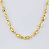 Cadena Rustica Barril 14.15 g / 23 1/2 in / 4,5 mm Oro Amarillo 18K