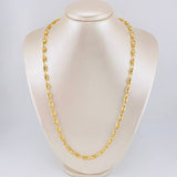 Cadena Rustica Barril 14.15 g / 23 1/2 in / 4,5 mm Oro Amarillo 18K