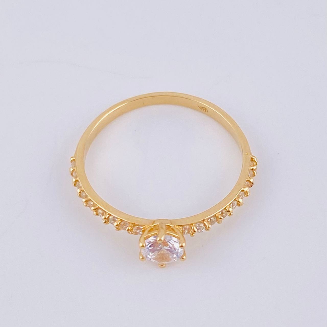 Tupido Solitaire Ring 2.05 g / T6 3/4 Yellow Gold 18K