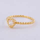 Anillo Corazón Burbujas 1.7 g / T6 1/2 Oro Amarillo 18K