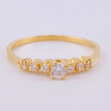 Sparkling Solitaire Ring 1.5 g / T6 1/4 18K Yellow Gold