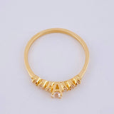 Sparkling Solitaire Ring 1.5 g / T6 1/4 18K Yellow Gold