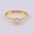 Anillo Solitario 1.6 g / T7 Oro Amarillo 18K