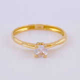 Anillo Solitario 1.6 g / T7 Oro Amarillo 18K