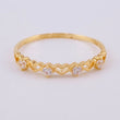 Anillo Carril Corazones Interceptos 1.1 g / T7 1/4 Oro Amarillo 18K
