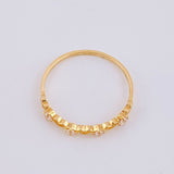Anillo Carril Corazones Interceptos 1.1 g / T7 1/4 Oro Amarillo 18K
