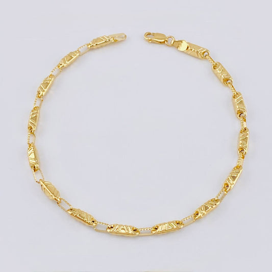 Rustic Bracelet 4.6 g / 7 3/4 in / 3.6 mm 18K Yellow Gold