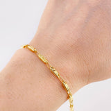 Pulso Rustico 4.6 g / 7 3/4 in / 3,6 mm Oro Amarillo 18K