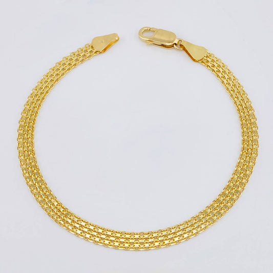 Pulso Chino 7.1 g / 8 1/4 in / 5,1 mm Oro Amarillo 18K