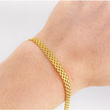 Pulso Chino 7.1 g / 8 1/4 in / 5,1 mm Oro Amarillo 18K