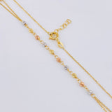 Cadena Denario Virgen Milagrosa  3.8 g / 17 3/4 in / 2,45 mm Tres Oros 18K