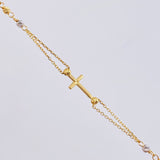 Cadena Denario Virgen Milagrosa  3.8 g / 17 3/4 in / 2,45 mm Tres Oros 18K