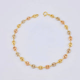 Bracelet GC 2.3g / 8 1/4 in / 3.2mm Three Golds 18K