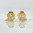 Stud Earrings Leaf 0.6gr / 18K Gold ©