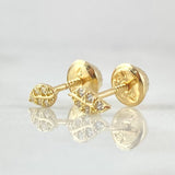 Stud Earrings Leaf 0.6gr / 18K Gold ©