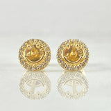 Stud Earrings Happy Face 0.8gr / 18K Gold
