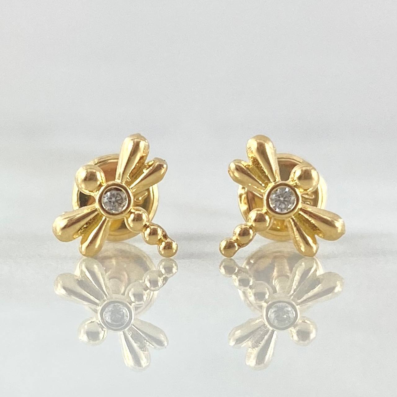 Dragonfly Stud Earrings 0.85gr / 18K Gold *